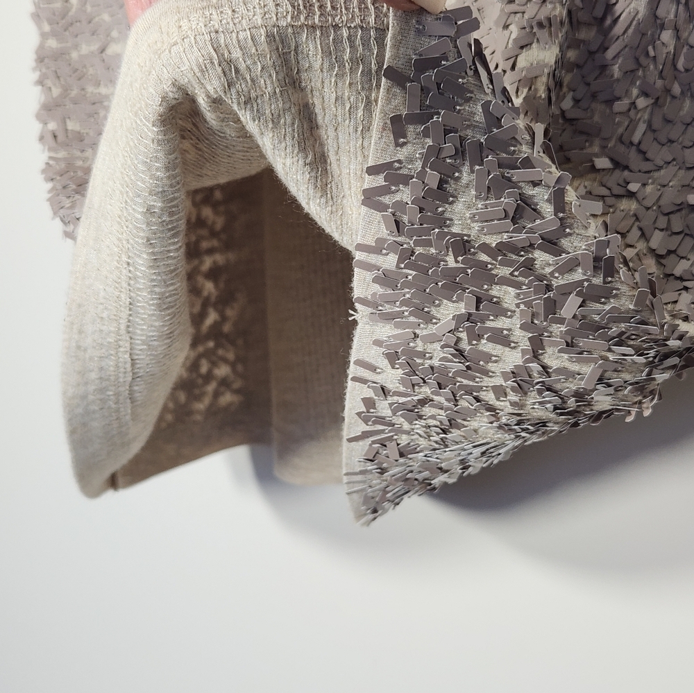 Cream & Grey Sequin Tank Top - Picture 7 of 7